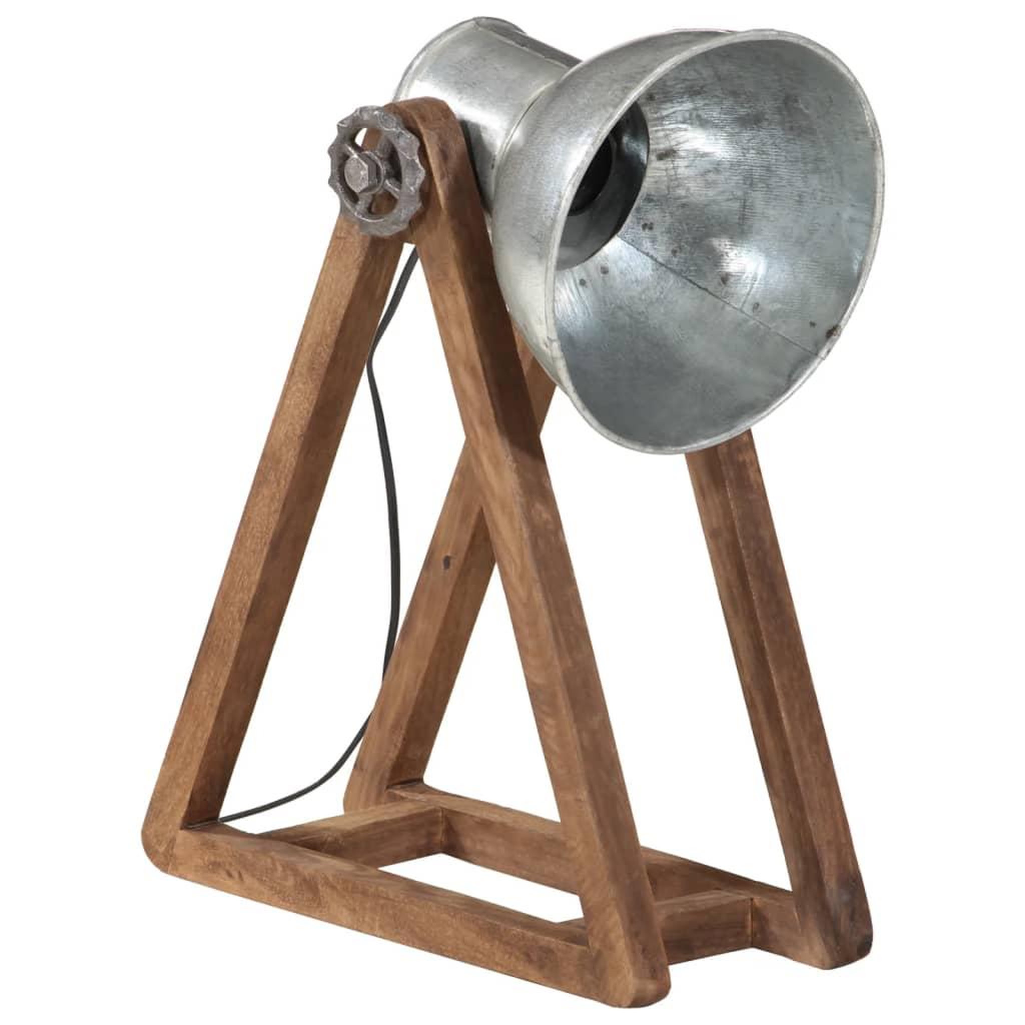 Voir la diapositive 2 : VIDAXL Lampe de bureau 25 W argent vintage 30x17x40 cm E27