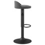 Voir la diapositive 4 : VIDAXL Tabouret de bar Gris fonce Velours