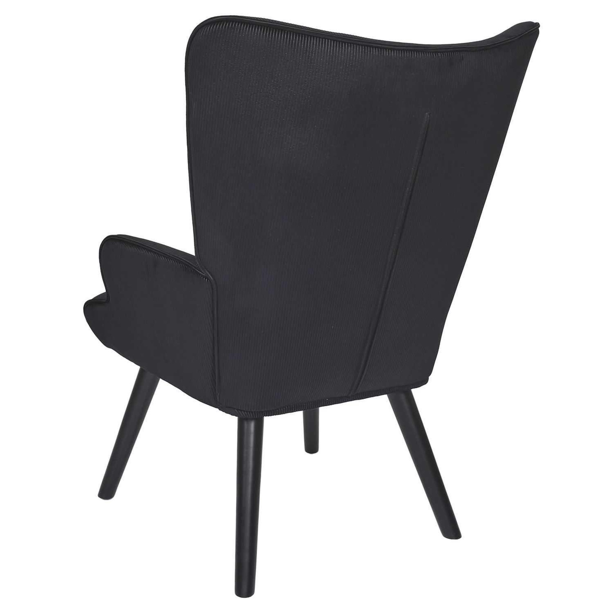 Voir la diapositive 6 : The Home Deco Factory Fauteuil de salon en velours côtelé Giulia