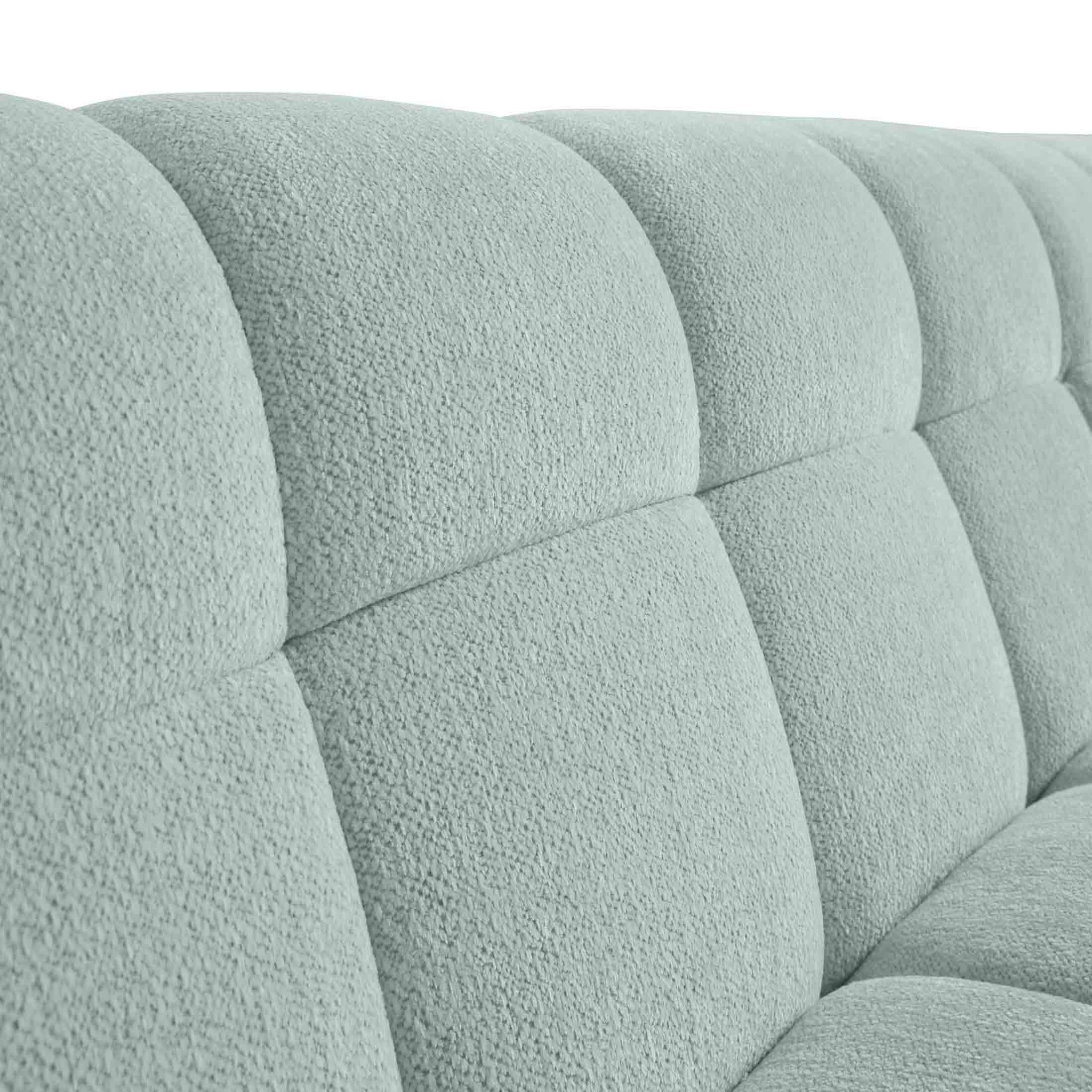 Voir la diapositive 6 : LISA DESIGN Ray - canapé d'angle droit - 4 places - en tissu texturé