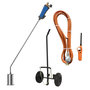 Voir la diapositive 1 : Kemper Desherbeur thermique + Chariot à roues pour bouteille gaz + Allume gaz + Détendeur Gaz Bruleur 60mm Tuyau 5m Désherbage KEMPER