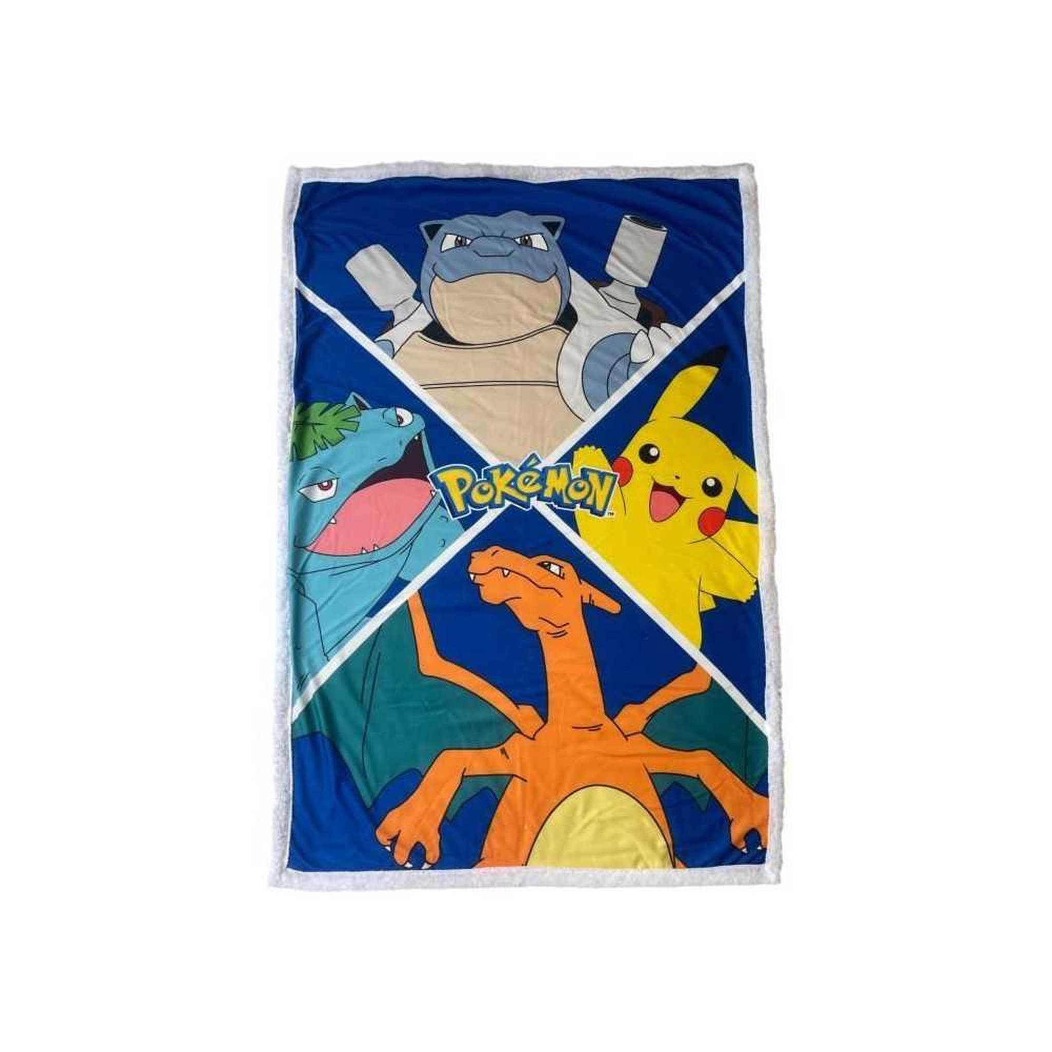 Pokemon Couverture Sherpa - POKEMON - Evolutions Pokemon Let's Go - 100 x 150 cm