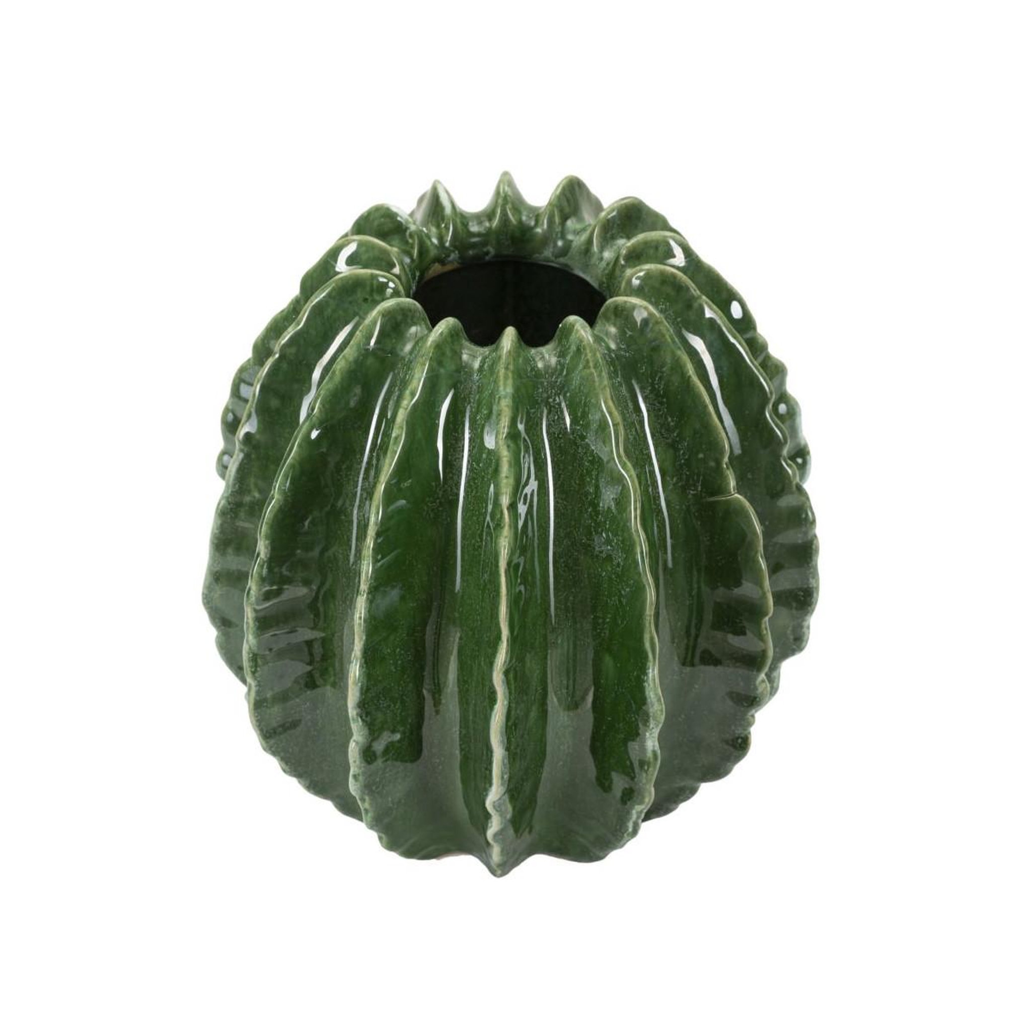 Voir la diapositive 2 : Paris Prix Vase déco en céramique  cactus  24cm vert