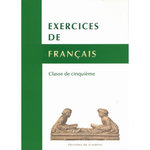 EXERCICES DE FRANCAIS. CLASSE DE CINQUIEME, Lagane René
