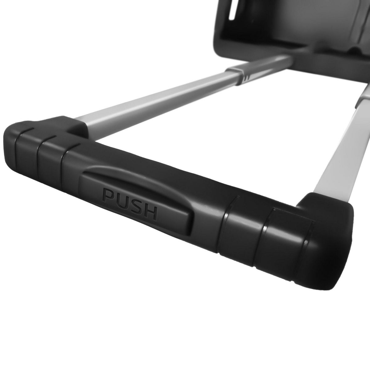 tectake Chariot de courses à roulettes pliable noir