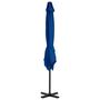 Voir la diapositive 3 : VIDAXL Parasol de jardin en porte-a-faux mat en aluminium bleu azure