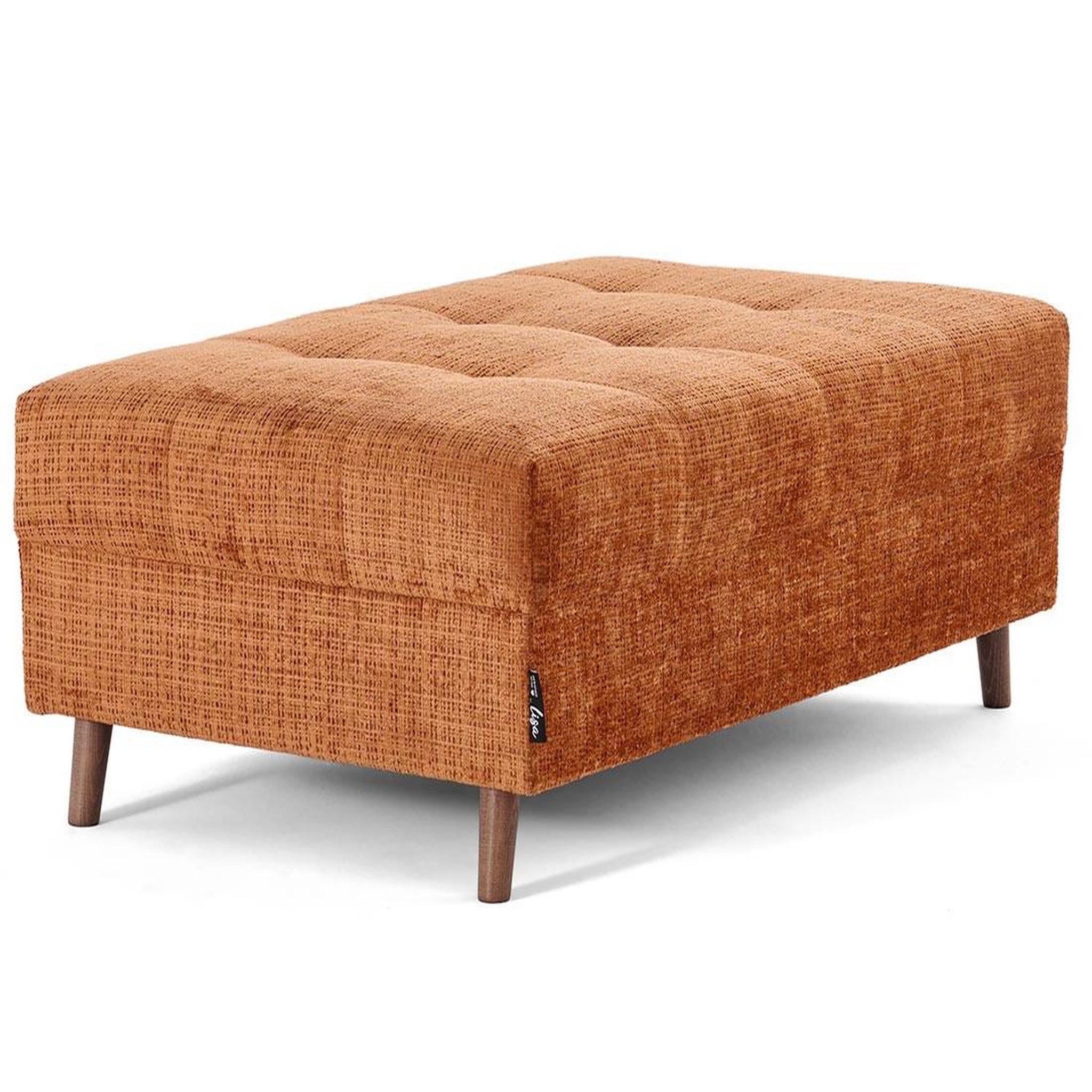 Voir la diapositive 2 : LISA DESIGN Rune - pouf en velours texturé