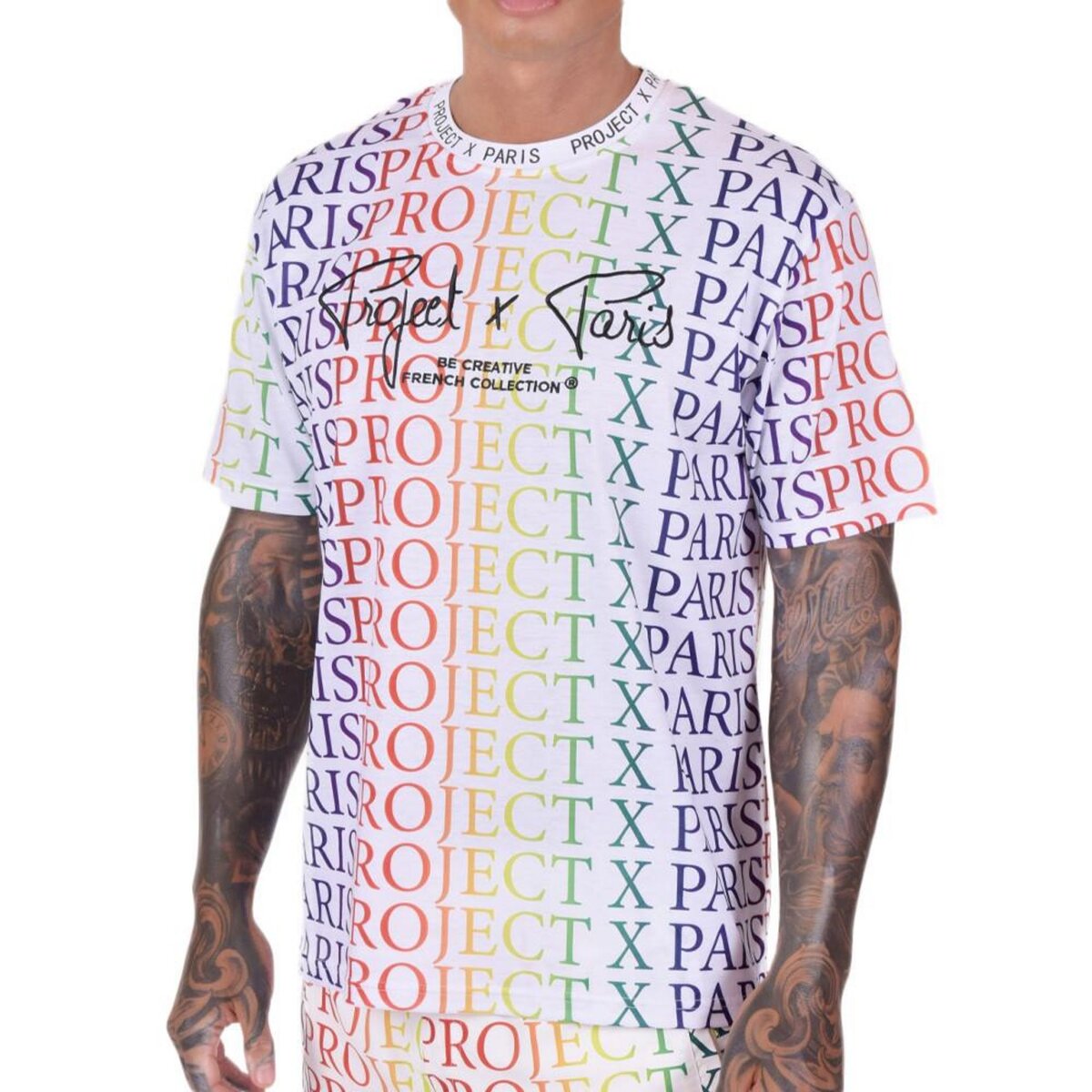 Tee shirt cheap multicolore homme