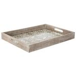 ATMOSPHERA Plateau de Service à Motifs  Eté  40cm Naturel