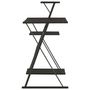 Voir la diapositive 3 : VIDAXL Bureau avec etagere Noir 116x50x93 cm