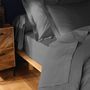 Voir la diapositive 3 : Paris Prix Drap Housse  Lina  140x190cm Anthracite