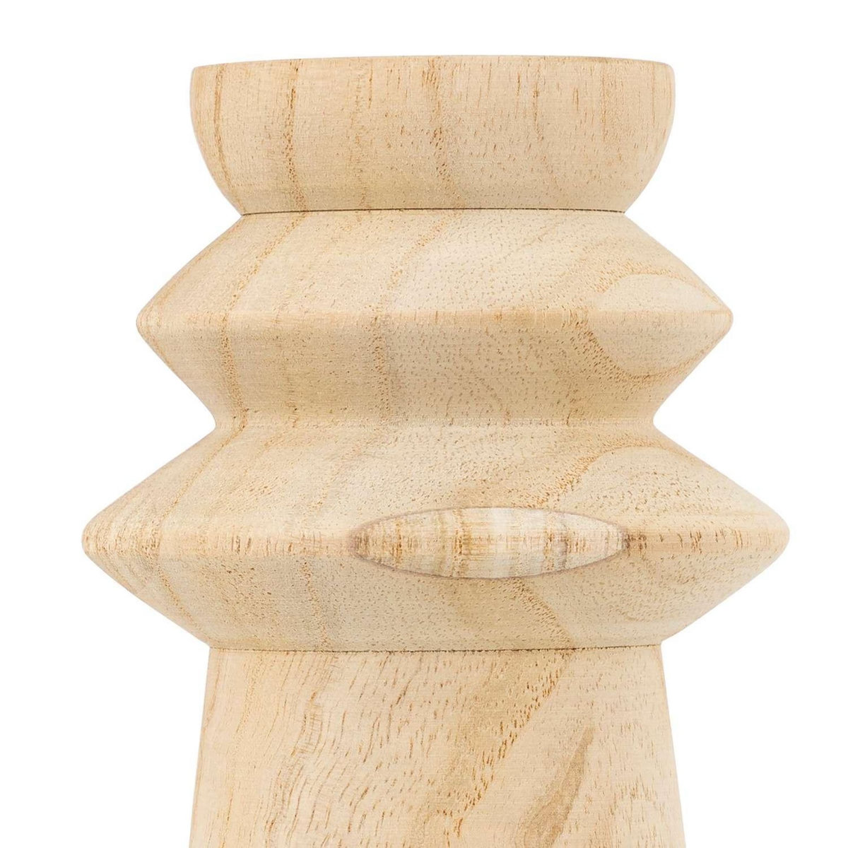 ATMOSPHERA Duo de bougeoirs en bois - Beige