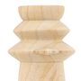 Voir la diapositive 5 : ATMOSPHERA Duo de bougeoirs en bois - Beige