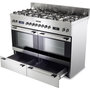 Voir la diapositive 4 : Rosieres Piano de cuisson gaz RGM126D2X Paul Bocuse