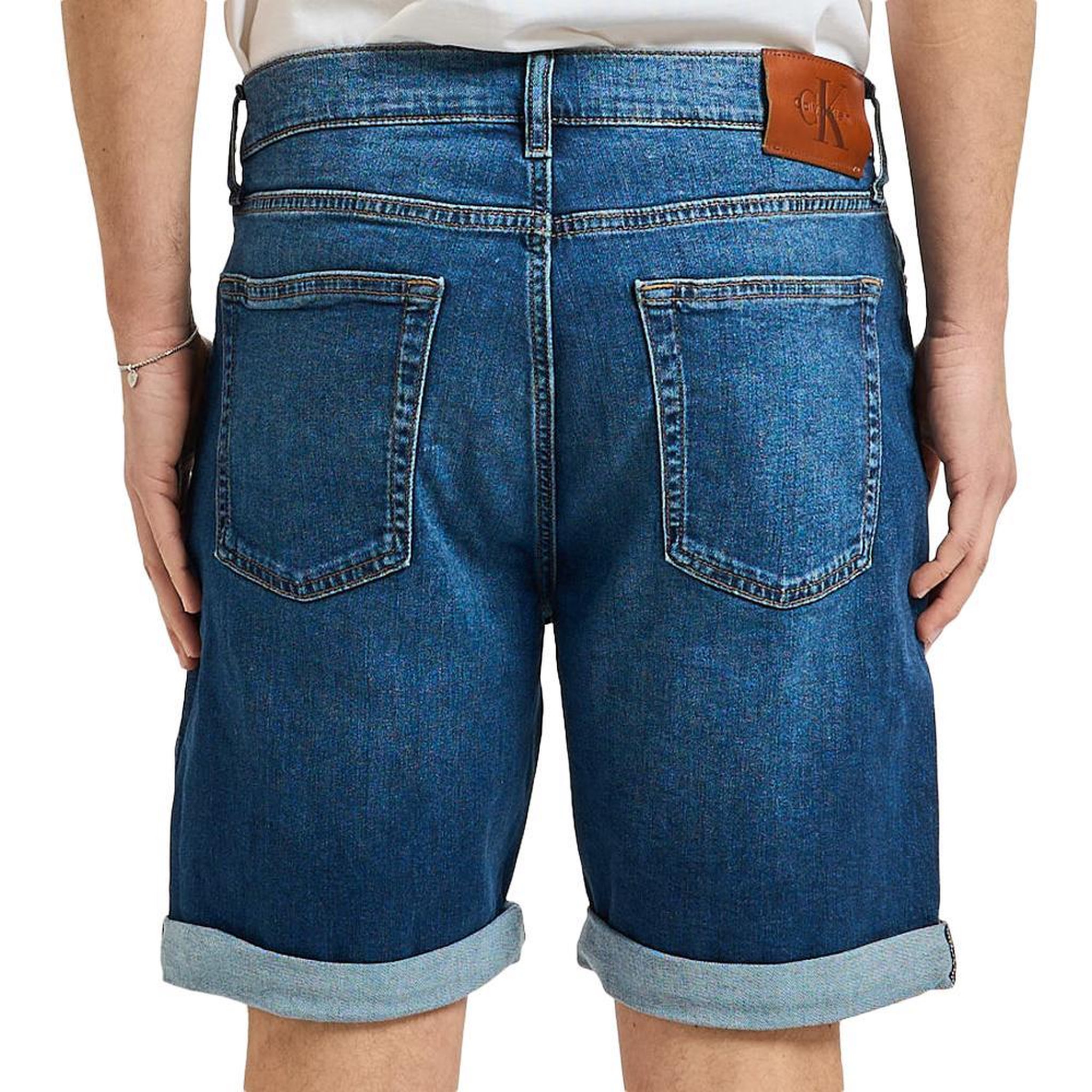 Voir la diapositive 2 : CALVIN KLEIN JEANS Short en jean Bleu Homme Calvin Klein Jeans Hampton