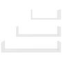 Voir la diapositive 4 : VIDAXL Etageres murales 3 pcs Blanc Bois d'ingenierie