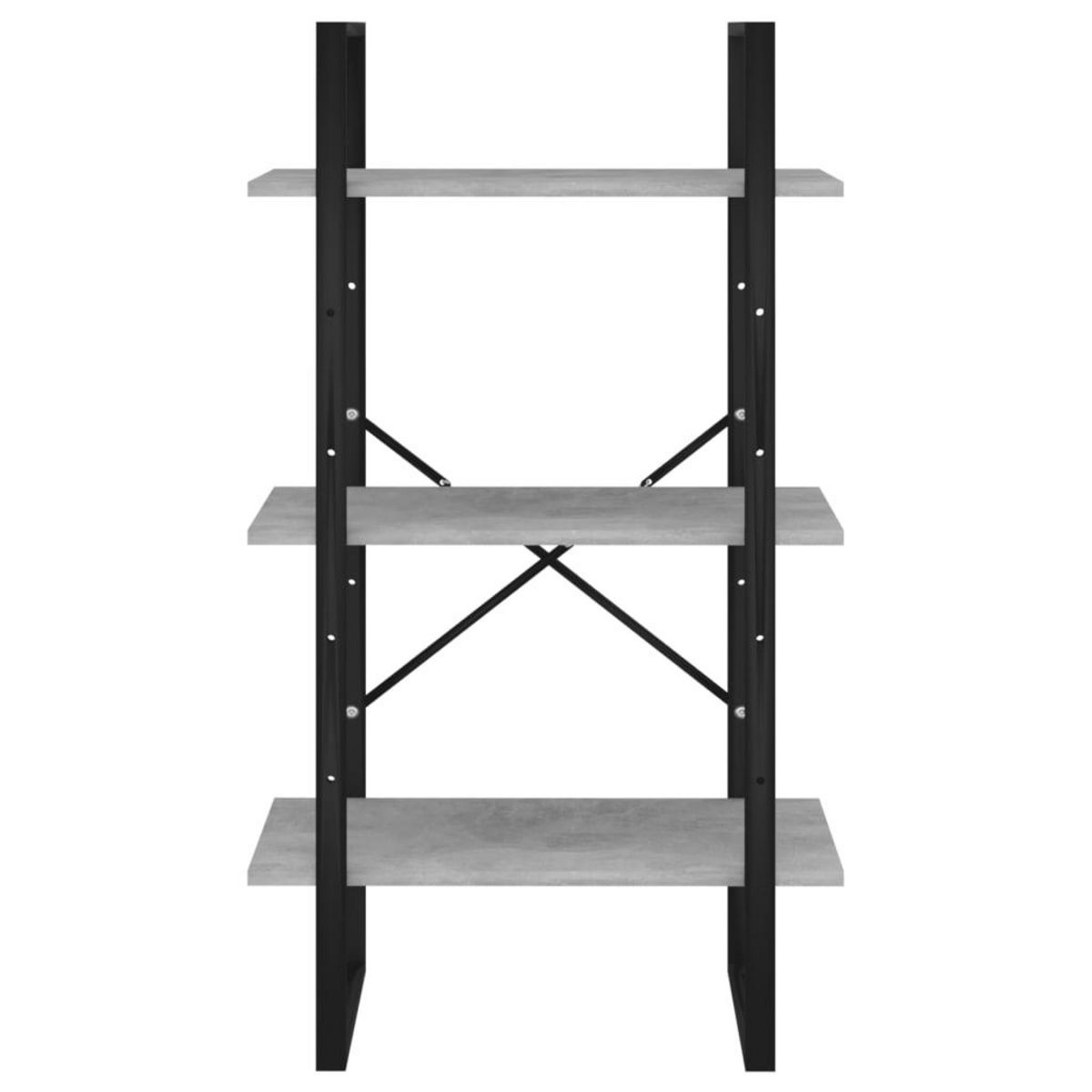 VIDAXL Etagere de rangement gris beton 60x30x105 cm bois d'ingenierie