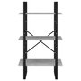 Voir la diapositive 5 : VIDAXL Etagere de rangement gris beton 60x30x105 cm bois d'ingenierie