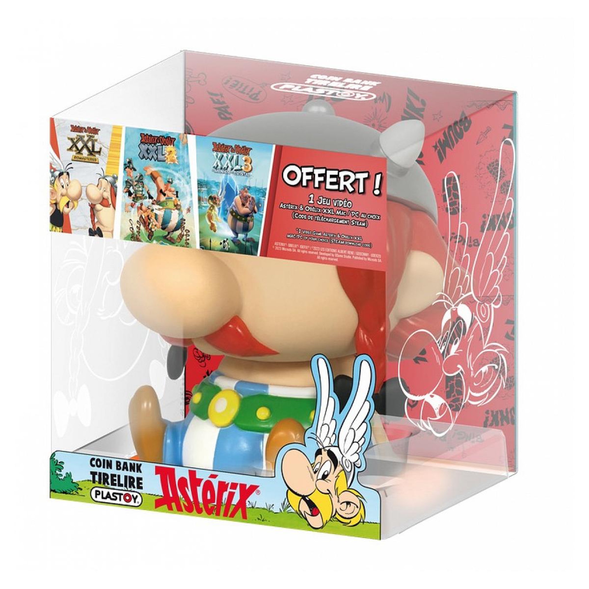 Voir la diapositive 2 : Plastoy Tirelire chibi Obelix - Nouvelle edition