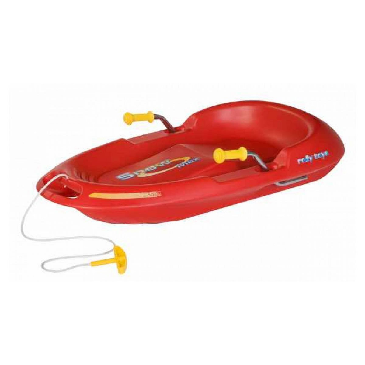 ROLLY TOYS Traineau RollySnow Max Rouge et Jaune - Parfait pour les Enfants de 3 Ans et Plus
