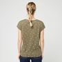 Voir la diapositive 2 : INEXTENSO T-shirt manche courte kaki fantaisie femme