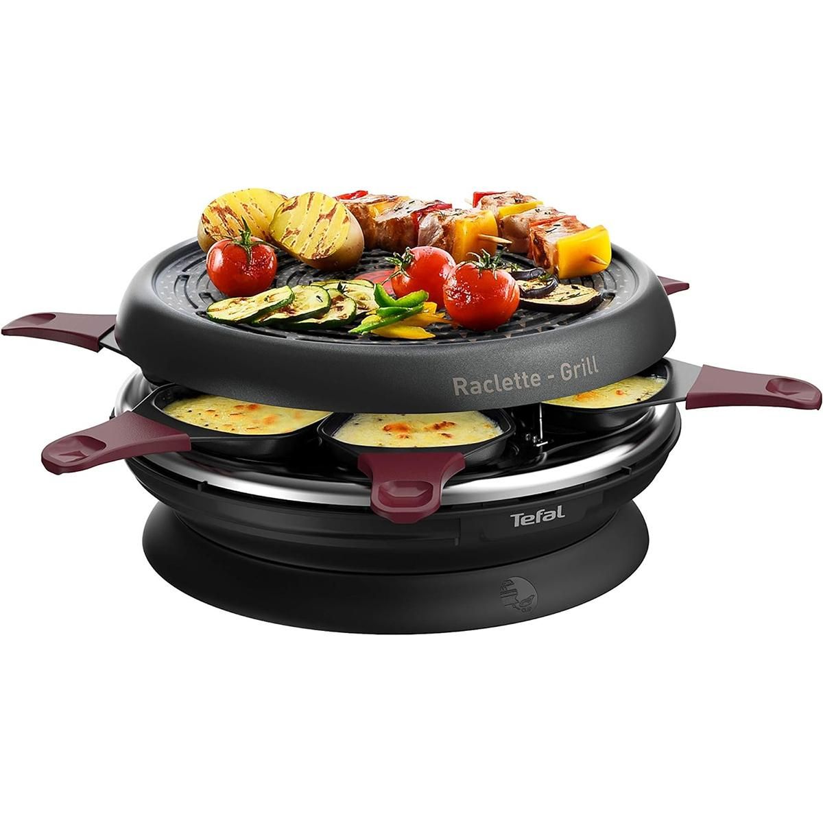 TEFAL Appareil à raclette 6 personnes 850w - re182012
