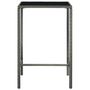 Voir la diapositive 4 : VIDAXL Ensemble de bar de jardin 5 pcs Resine tressee Gris