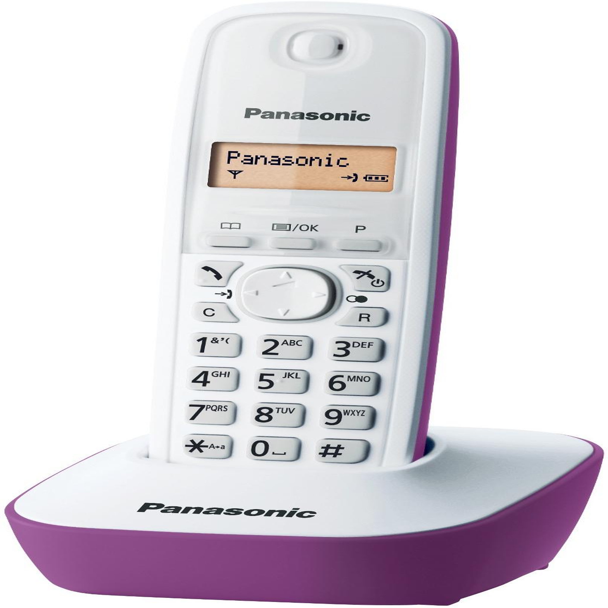 PANASONIC Téléphone sans fil dect pourpre - KX-TG1611FRF