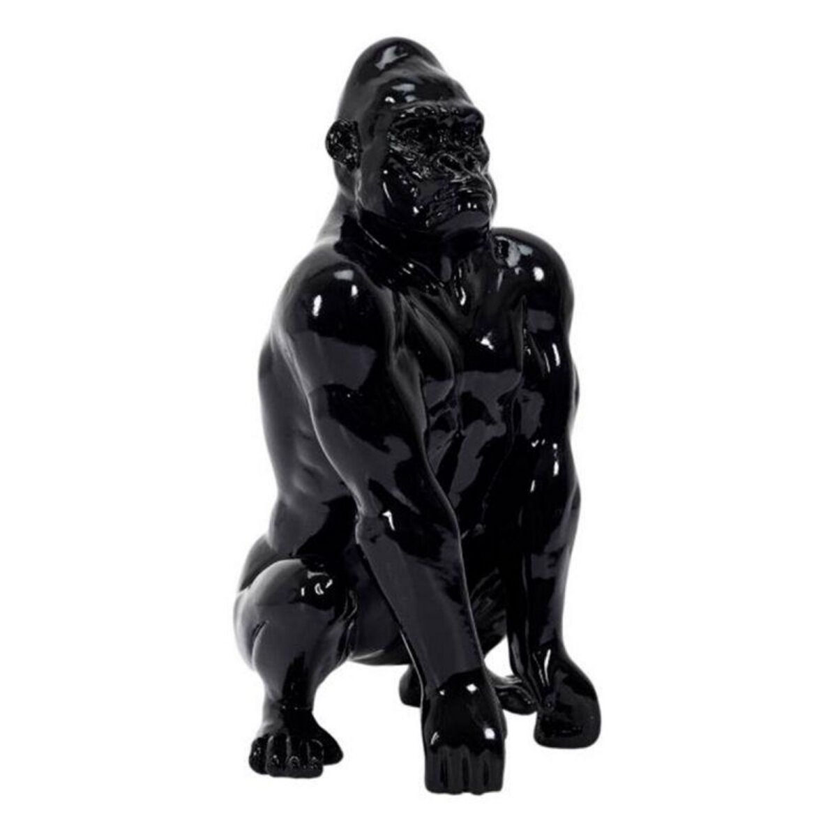 Paris Prix Statuette Déco Gorille  Sculpture  24cm Noir