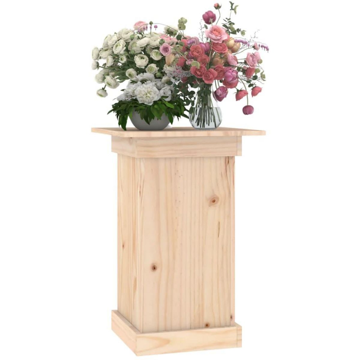 VIDAXL Support a fleurs 40x40x60 cm Bois de pin solide