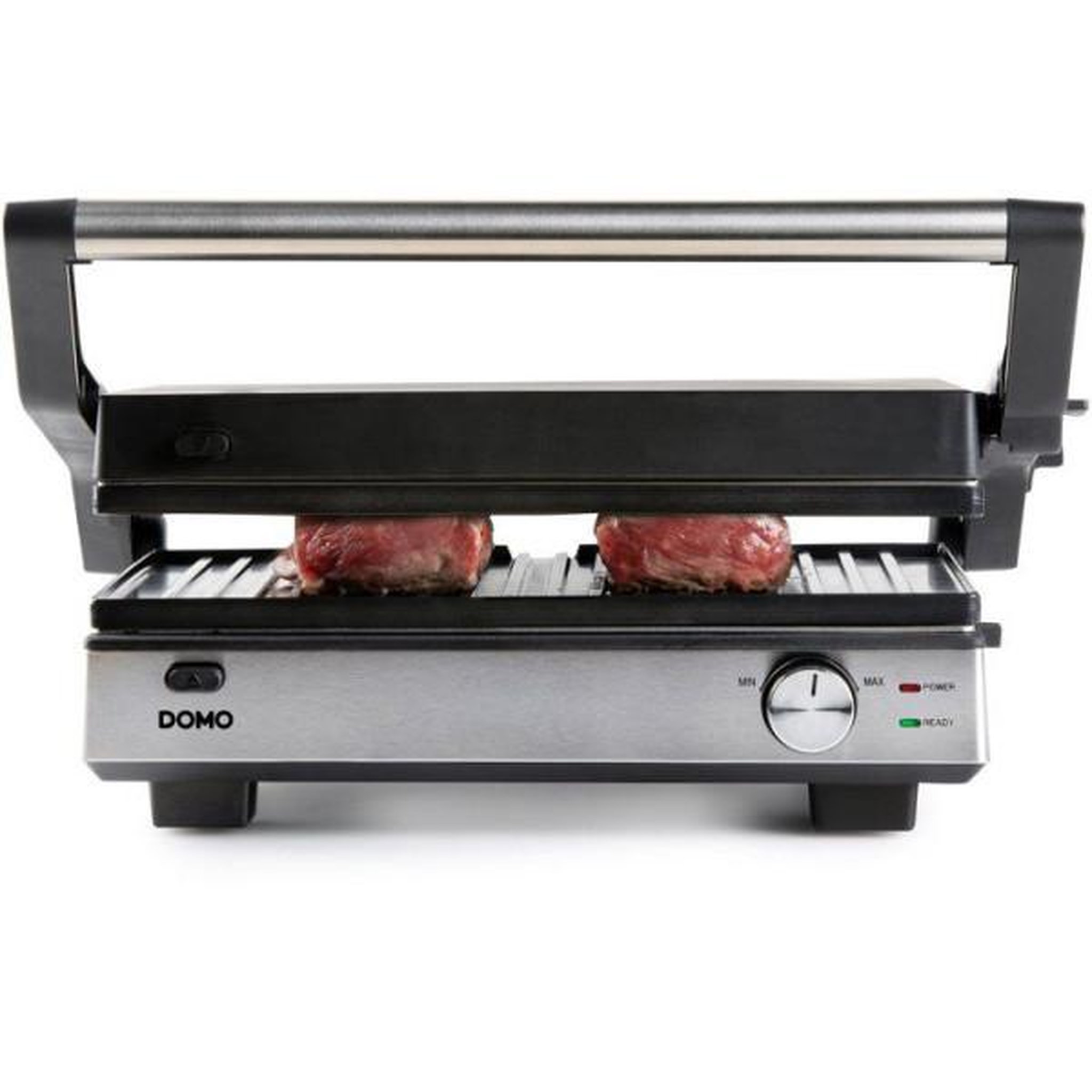 Voir la diapositive 6 : Domo Gril de contact multifonction 2 en 1 - DOMO - DO9287G - Gril et gaufrier - Plaques amovibles - 1800 W