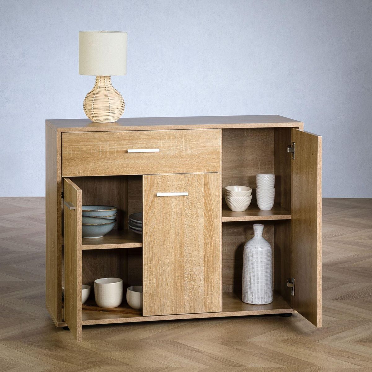 IDIMEX Buffet CORALINE, en mélaminé