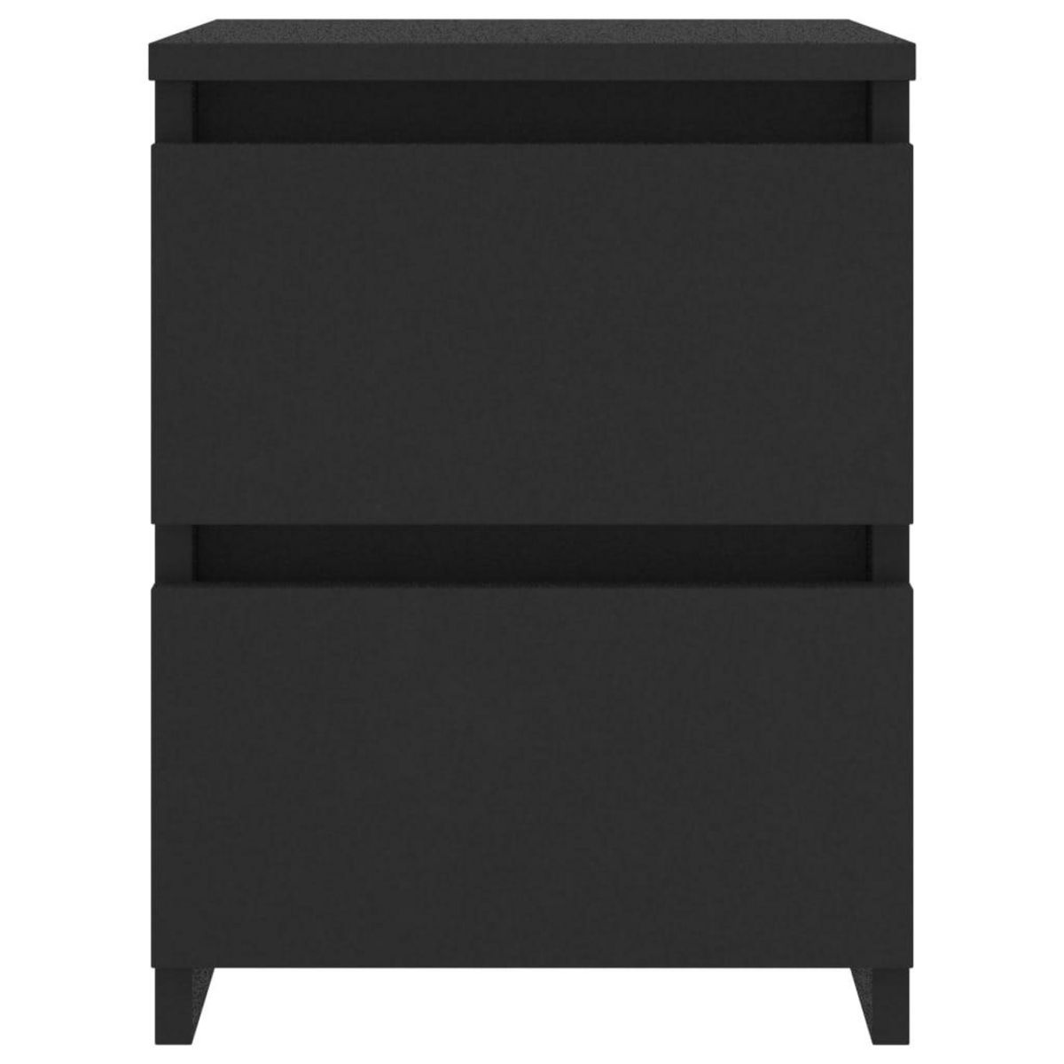 VIDAXL Table de chevet Noir 30x30x40 cm Bois d'ingenierie