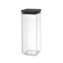 Voir la diapositive 1 : BRABANTIA Bocal 2,5L carré en plastique