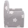 Voir la diapositive 5 : VIDAXL Canape-lit pour enfants gris clair avec etoiles peluche douce