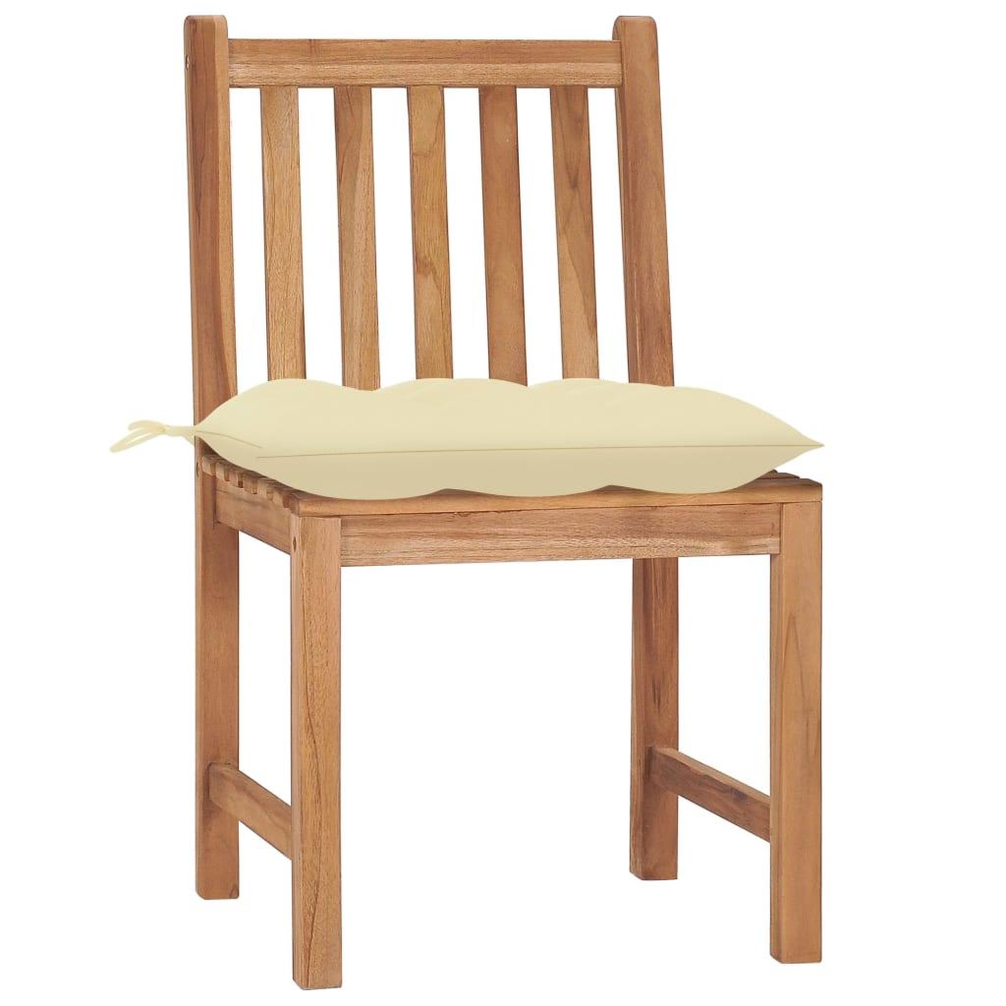 Voir la diapositive 3 : VIDAXL Chaises de jardin lot de 8 avec coussins Bois de teck massif