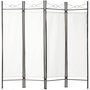 Voir la diapositive 1 : tectake Paravent modulable en 2, 3 ou 4 parties blanc