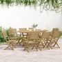 Voir la diapositive 3 : VIDAXL Ensemble a manger de jardin 9 pcs bois d'acacia solide