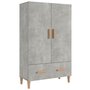 Voir la diapositive 2 : VIDAXL Buffet haut Gris béton 70x31x115 cm Bois d ingénierie