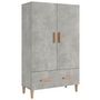 Voir la diapositive 2 : VIDAXL Buffet haut Gris béton 70x31x115 cm Bois d ingénierie