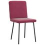 Voir la diapositive 3 : VIDAXL Chaises a manger lot de 2 Rouge bordeaux Velours