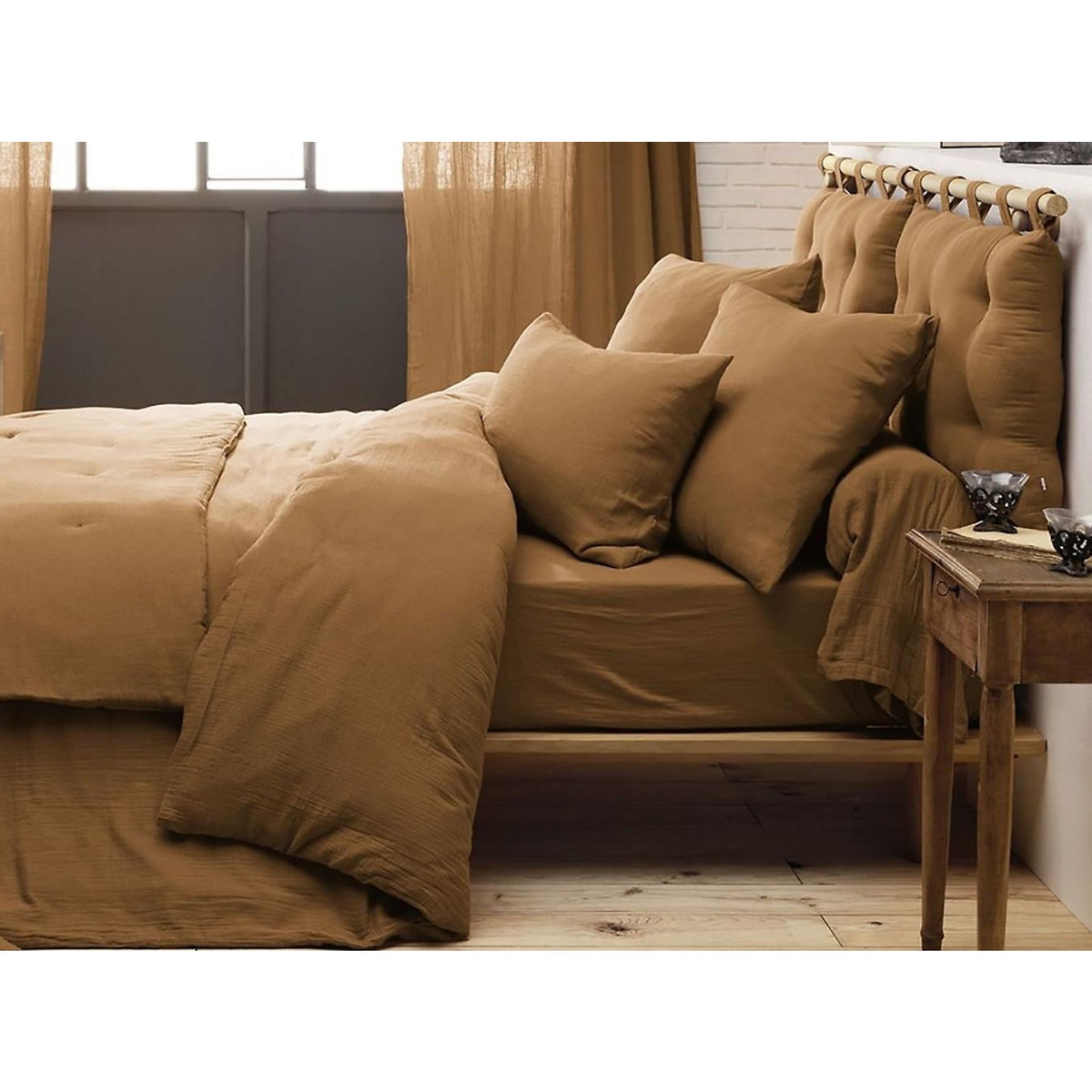 Home collection Housse de couette 100% gaze de coton
