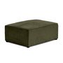Voir la diapositive 3 : BEST MOBILIER Topaze - pouf - en velours côtelé plat