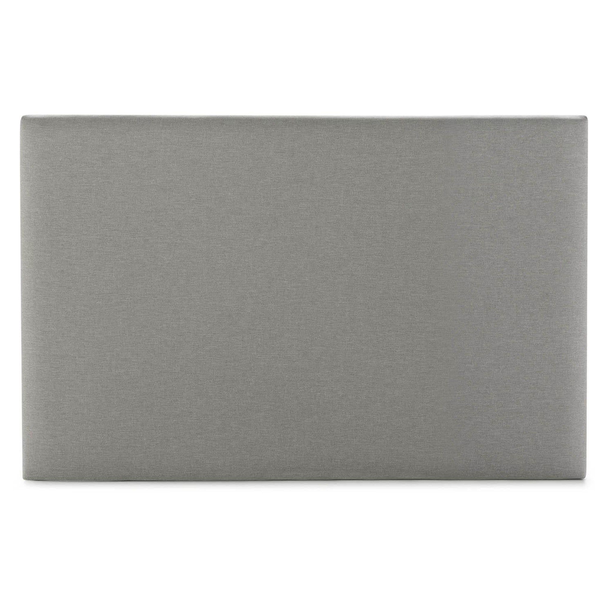 Voir la diapositive 3 : VS VENTA-STOCK Tête de lit Aura recouverte de tissu Gris Clair 90x60 cm