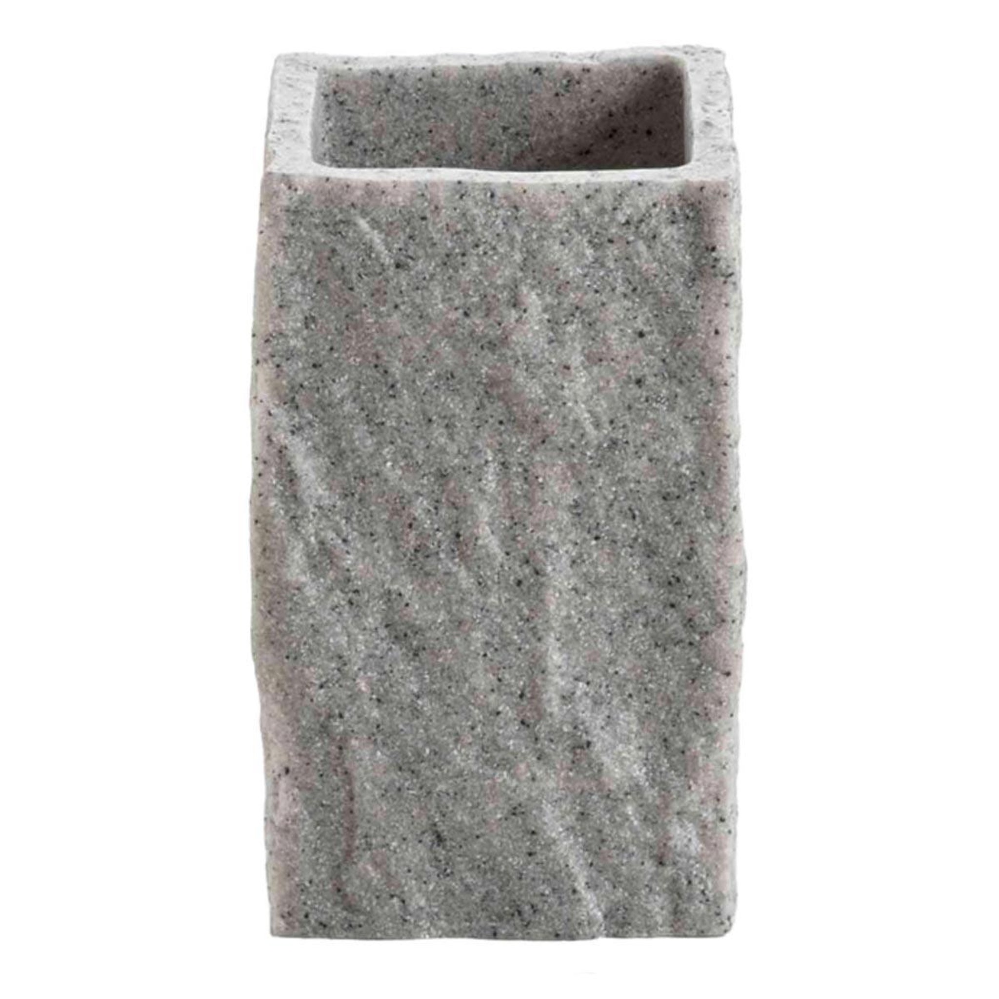 Douceur d'Intérieur Gobelet effet minéral  stony  11cm gris