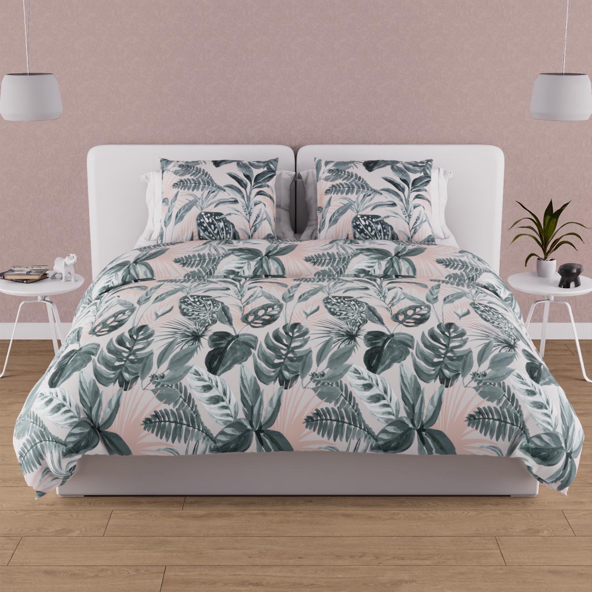 Voir la diapositive 1 : SOLEIL D'OCRE Parure housse de couette coton 57 fils TROPIC, par Soleil d'ocre