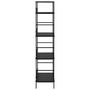 Voir la diapositive 4 : VIDAXL Bibliotheque a 4 niveaux noir 60x27,6x124,5cm bois d'ingenierie