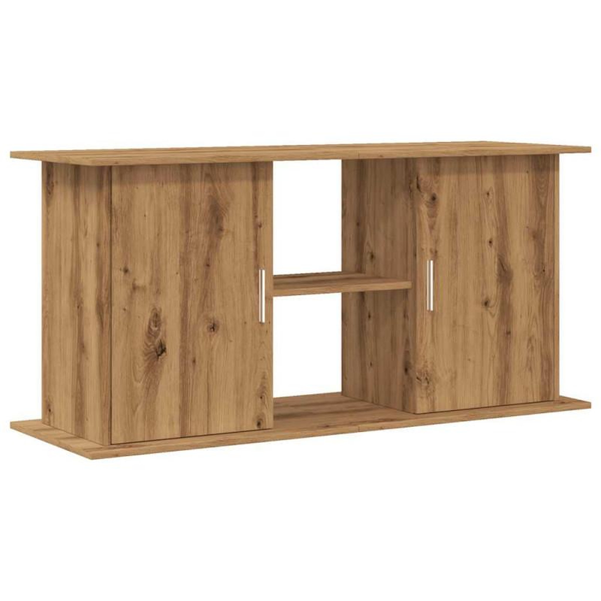Voir la diapositive 2 : VIDAXL Support d aquarium chêne artisanal 121x41x58 cm bois ingénierie