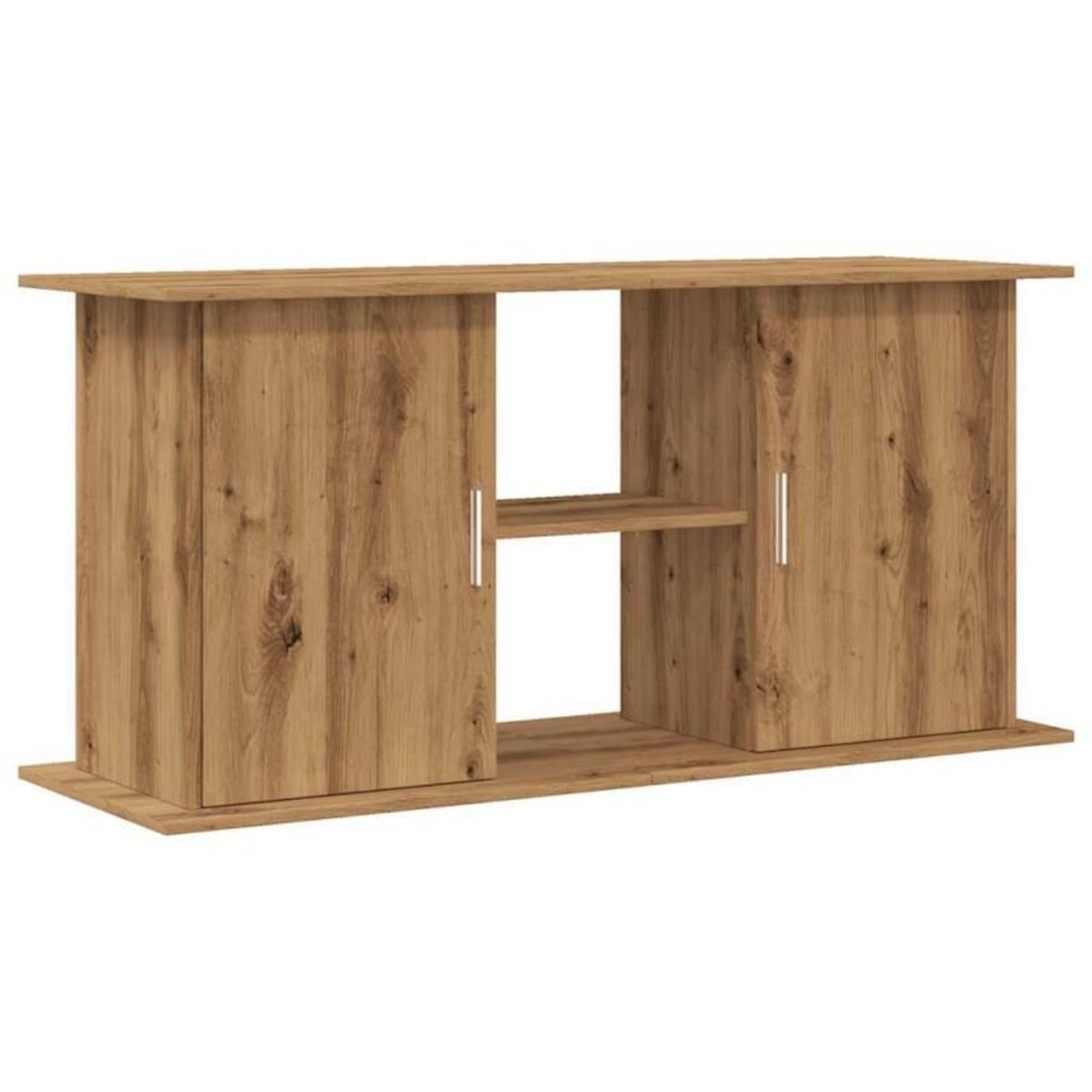 VIDAXL Support d aquarium chêne artisanal 121x41x58 cm bois ingénierie