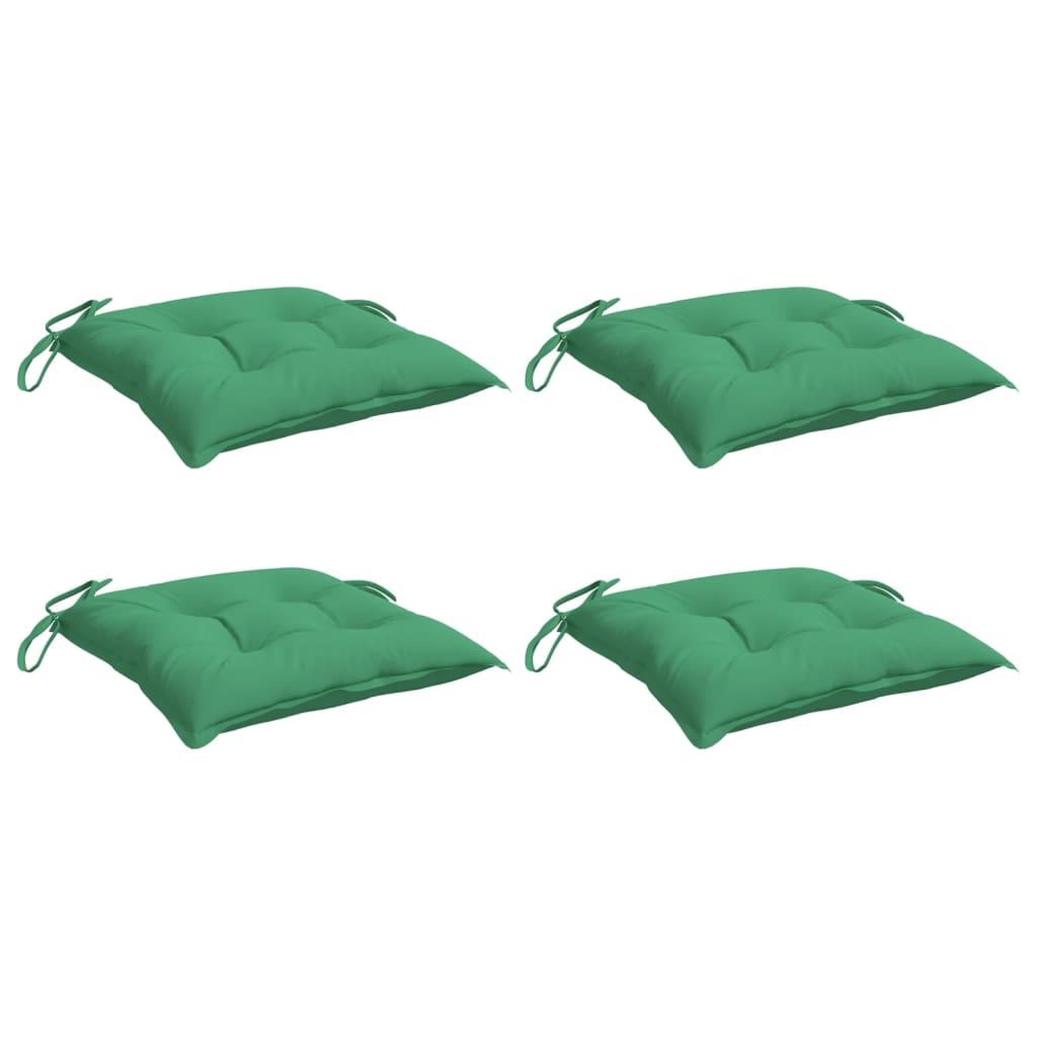 Voir la diapositive 3 : VIDAXL Coussins de palette lot de 4 vert 50x50x7 cm tissu oxford
